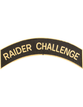 ROTC Metal Arc Tab RAIDER CHALLENGE