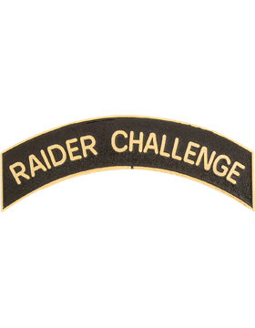 ROTC Metal Arc Tab RAIDER CHALLENGE