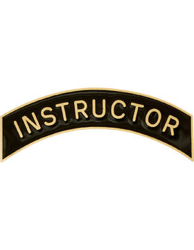 ROTC Metal Arc Tab INSTRUCTOR