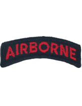 Airborne Tab BLACK and RED for Army Dress Uniform