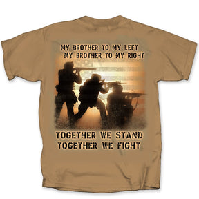 Together We Fight T-Shirt - TAN