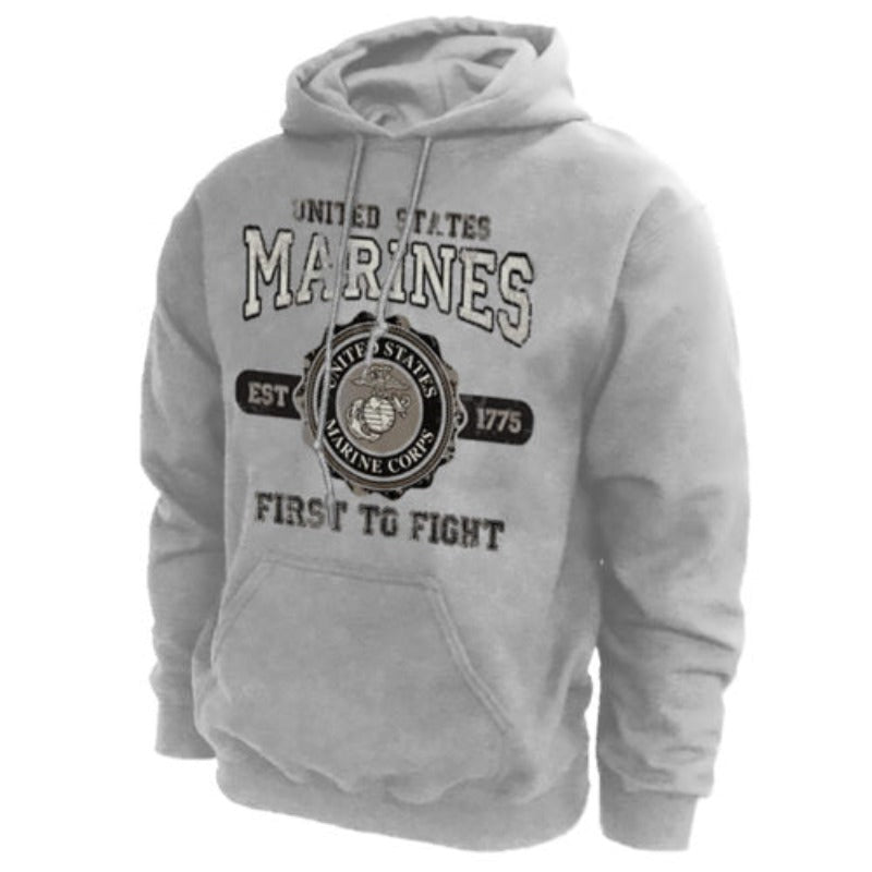CLEARANCE - U.S. Marines First to Fight Hoodie Sweatshirt