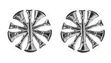 Five Bugles Collar Device - No Shine Metal Pin-On - PAIR