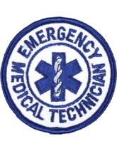 Emergency Medical Technician (EMT) Round Patch - Blue
