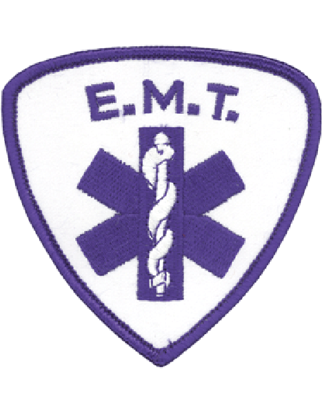 Emergency Medical Technician (EMT) with Blue Merrow Patch
