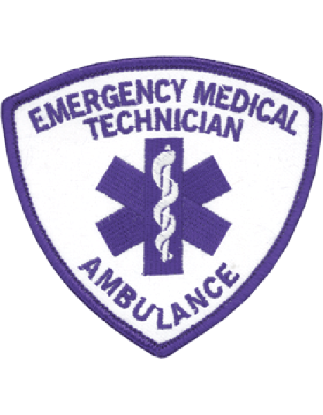 Emergency Medical Technician (EMT) with Ambulance Patch
