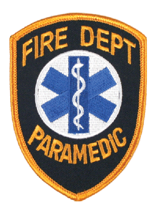 Fire Department Paramedic Patch