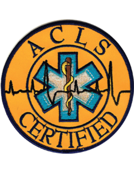 Advanced Cardiac Life Support Certified (ACLS) Patch