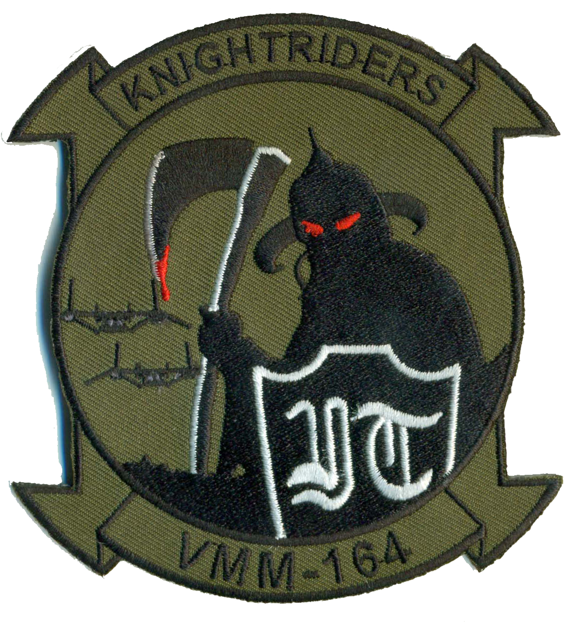 VMM-164 Knightriders with MV-22s USMC Patch