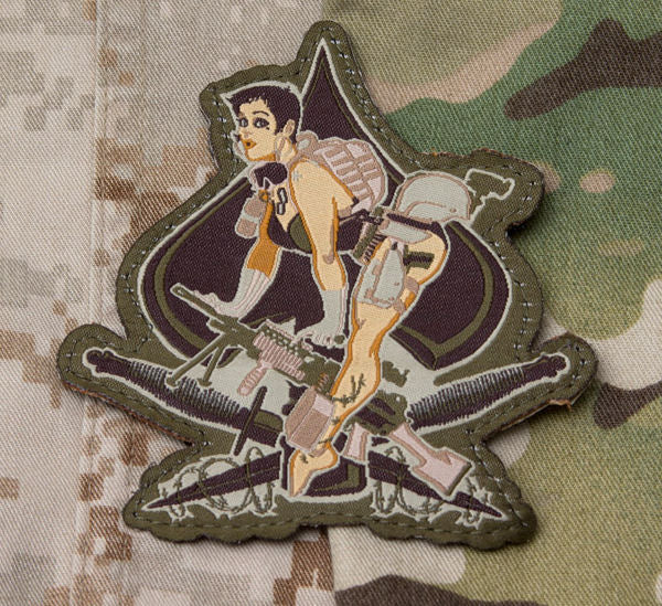Pinup Girl Morale Patch - Freedom Stencils