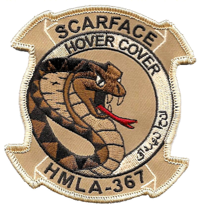 HMLA-367 Scarface USMC Patch