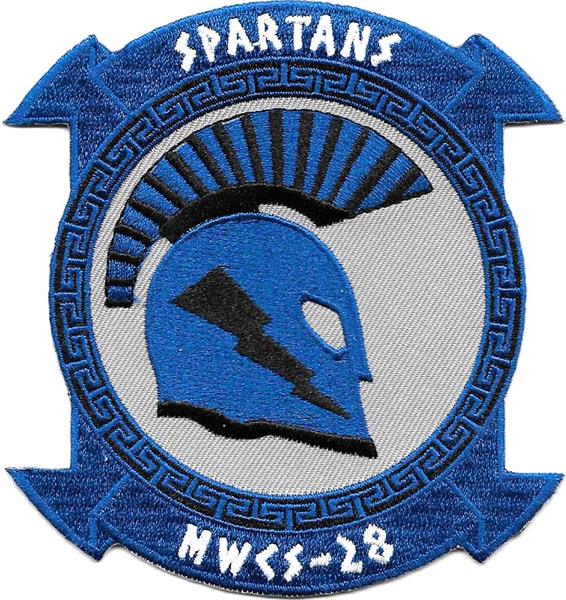 MWCS-28 SPARTANS Marine Wing Communications Squadron USMC Patch