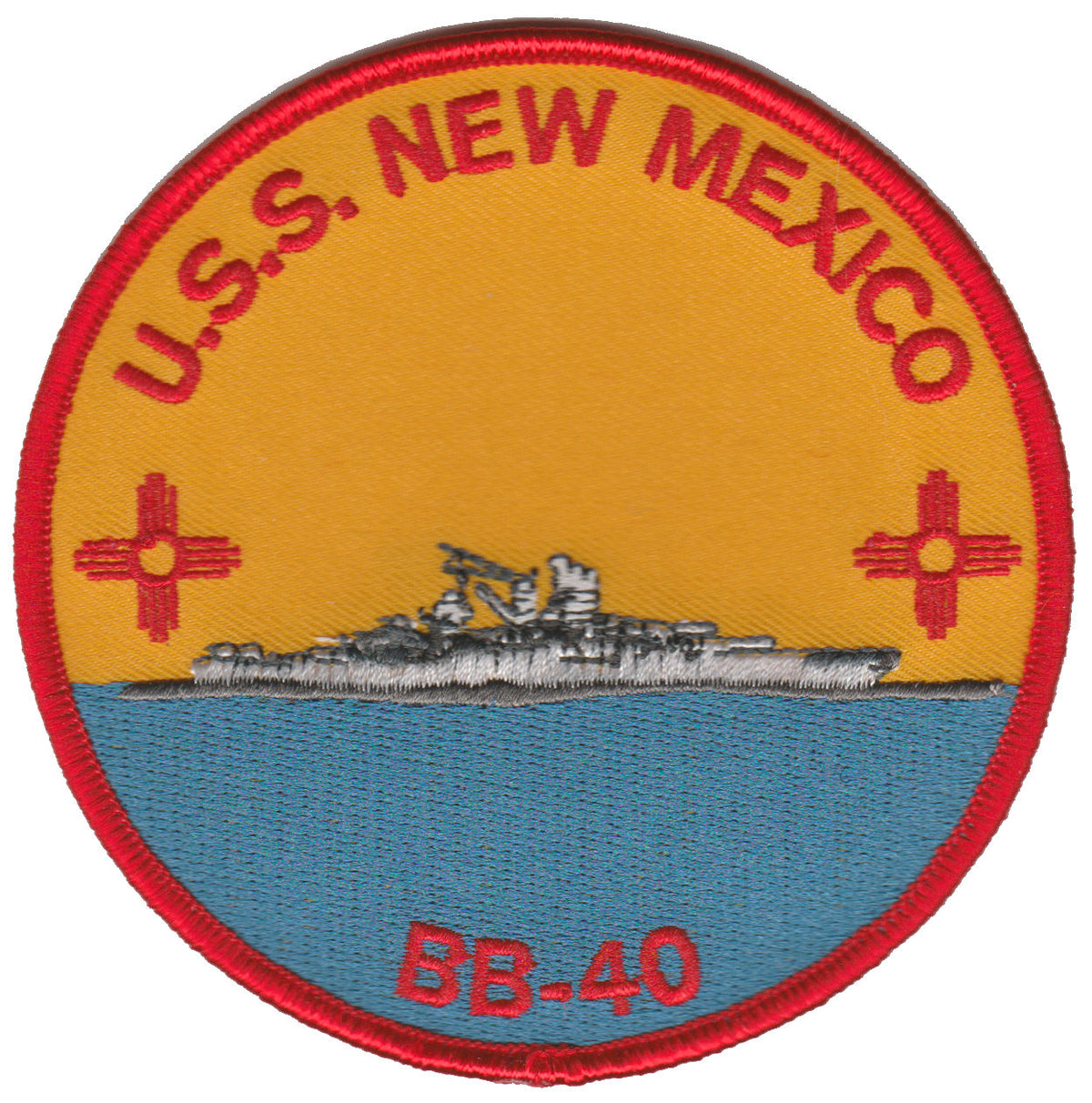 U.S.S. New Mexico BB-40 USMC Patch