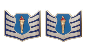 Air Force JROTC Enlisted Rank - Metal Insignia - 1 Pair