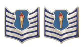 Air Force JROTC Enlisted Rank - Metal Insignia - 1 Pair