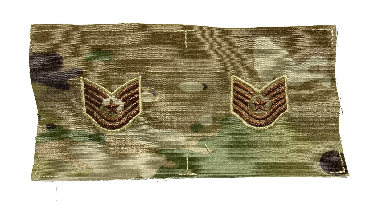 Military Style Crew Neck Acrylic Sweater with Patches - CLOSEOUT!