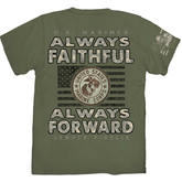 USMC "Always Forward" Short Sleeve T-Shirt - OLIVE DRAB