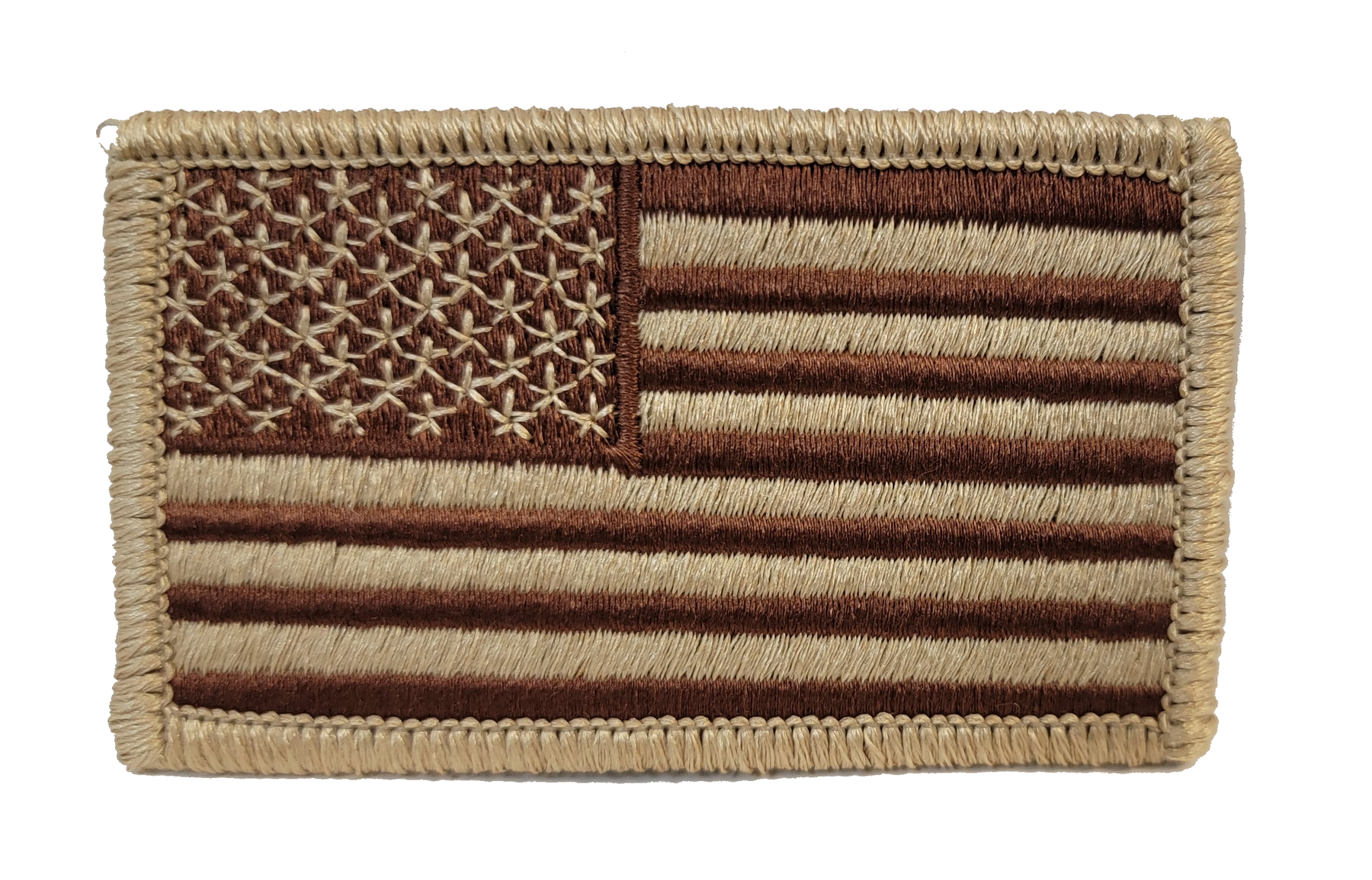 U.S. American Flag Patch - DESERT TAN Forward Facing