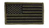 U.S. American Flag Patch - SUBDUED O.D. GREEN - FORWARD FACING