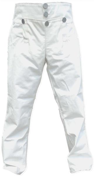 Revolutionary War Era Trousers for Reenactors - WHITE