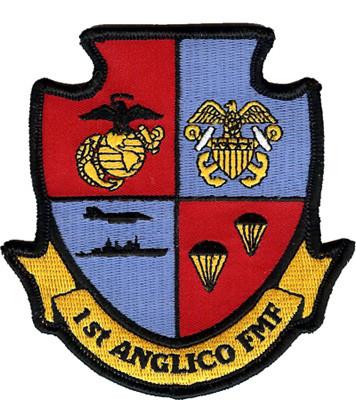 1st Anglico Fleet Marine Force USMC Patch