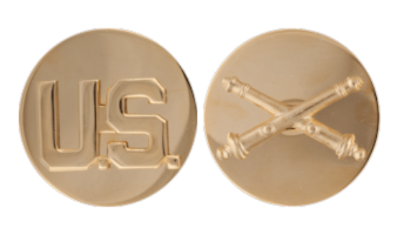 Field Artillery Enlisted Collar Device Set