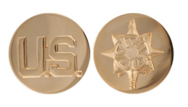Military Intelligence Enlisted Collar Device Set