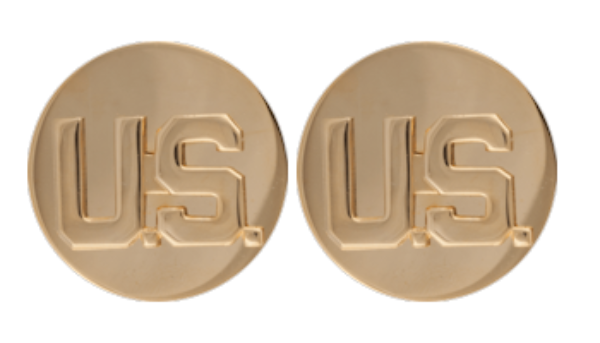 U.S. Letters Enlisted Collar Device Set