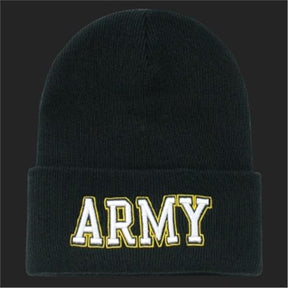 CLEARANCE - Embroidered Knit Beanie Cap with Cuff