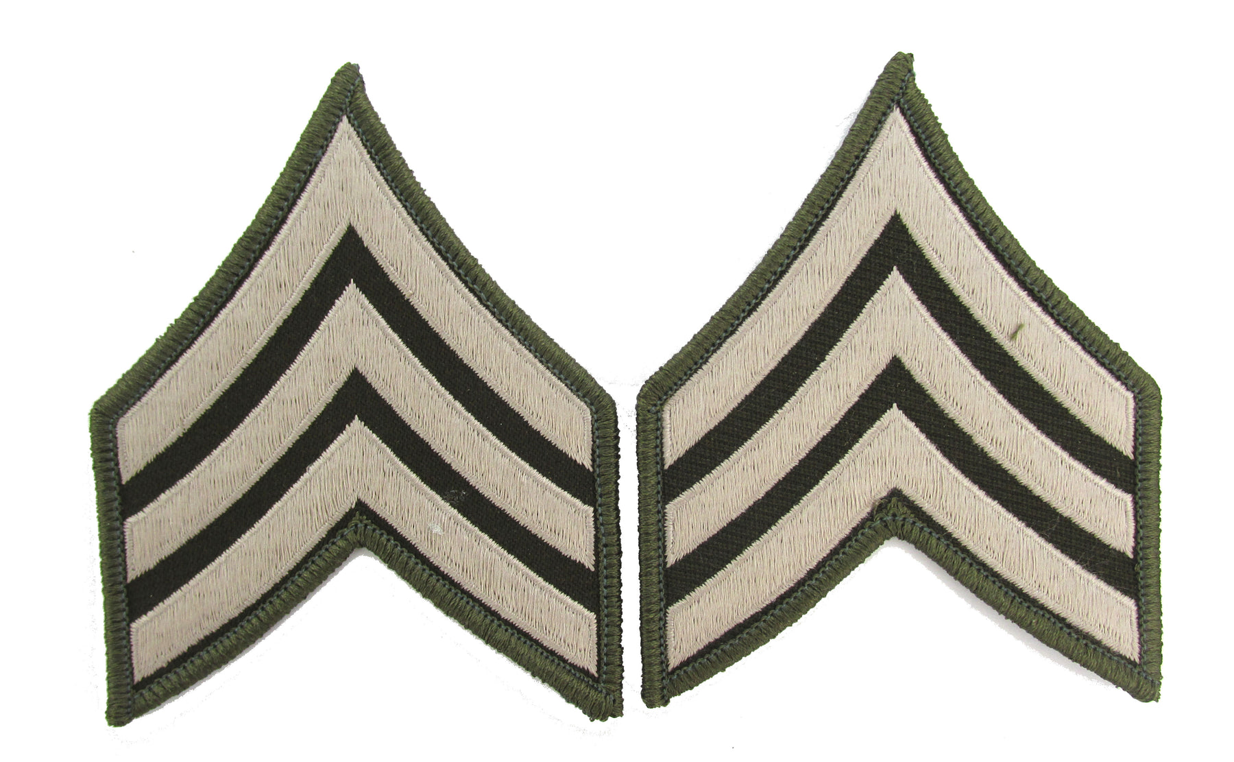 U.S. Army AGSU Chevrons Rank - Pair - Pinks and Greens E5 Sergeant