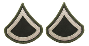 U.S. Army AGSU Chevrons Rank - Pair - Pinks and Greens PFC