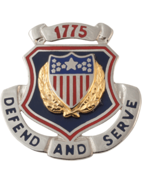 Army Regimental Crest Adjutant General (Defend and Serve 1775)