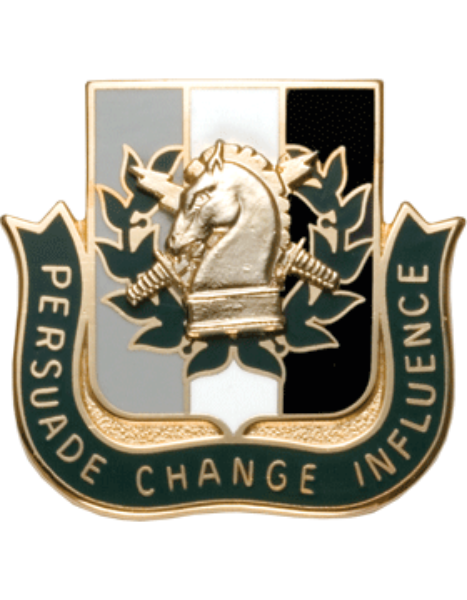 Regimental Crest Psychological Operations (Persuade Change Influence)