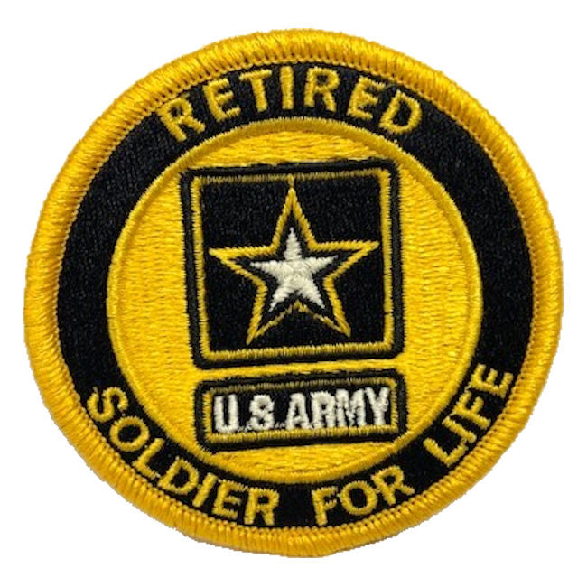 US Army Retired Soldier for Life Full Color Patch