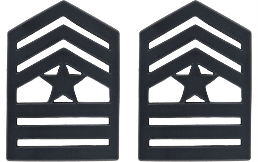 U.S. Army Black Metal ROTC Rank - Pin-on Insignia