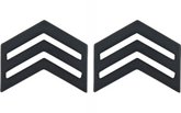 U.S. Army Black Metal ROTC Rank - Pin-on Insignia