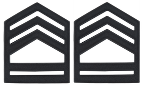 U.S. Army Black Metal ROTC Rank - Pin-on Insignia