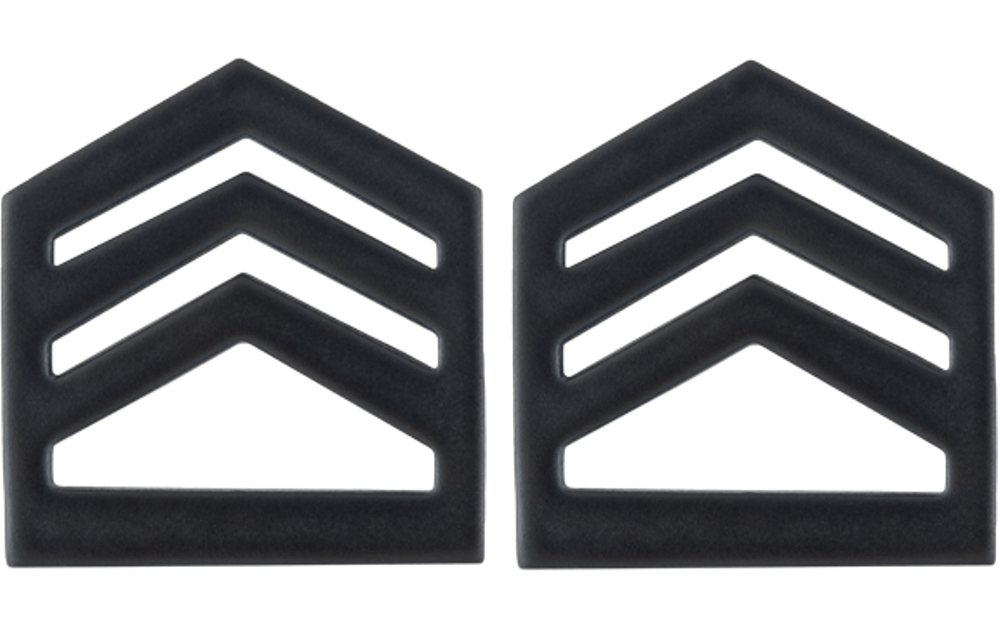 U.S. Army Black Metal ROTC Rank - Pin-on Insignia