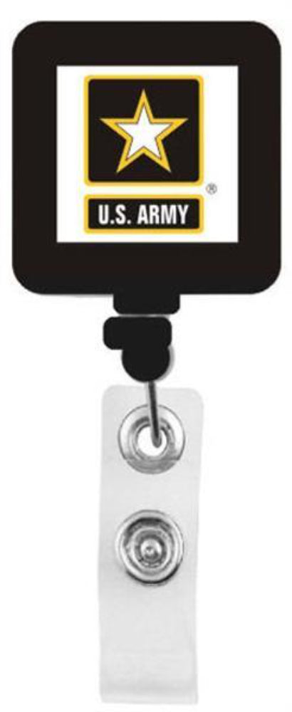 U.S. Army Star Square Shape Retractable Badge Holder