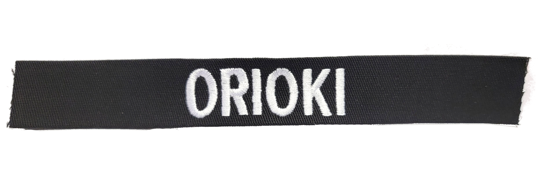 Black Name Tape - SEW ON - Fabric Material
