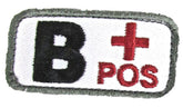 B POSITIVE Blood Type Patch - MEDICAL