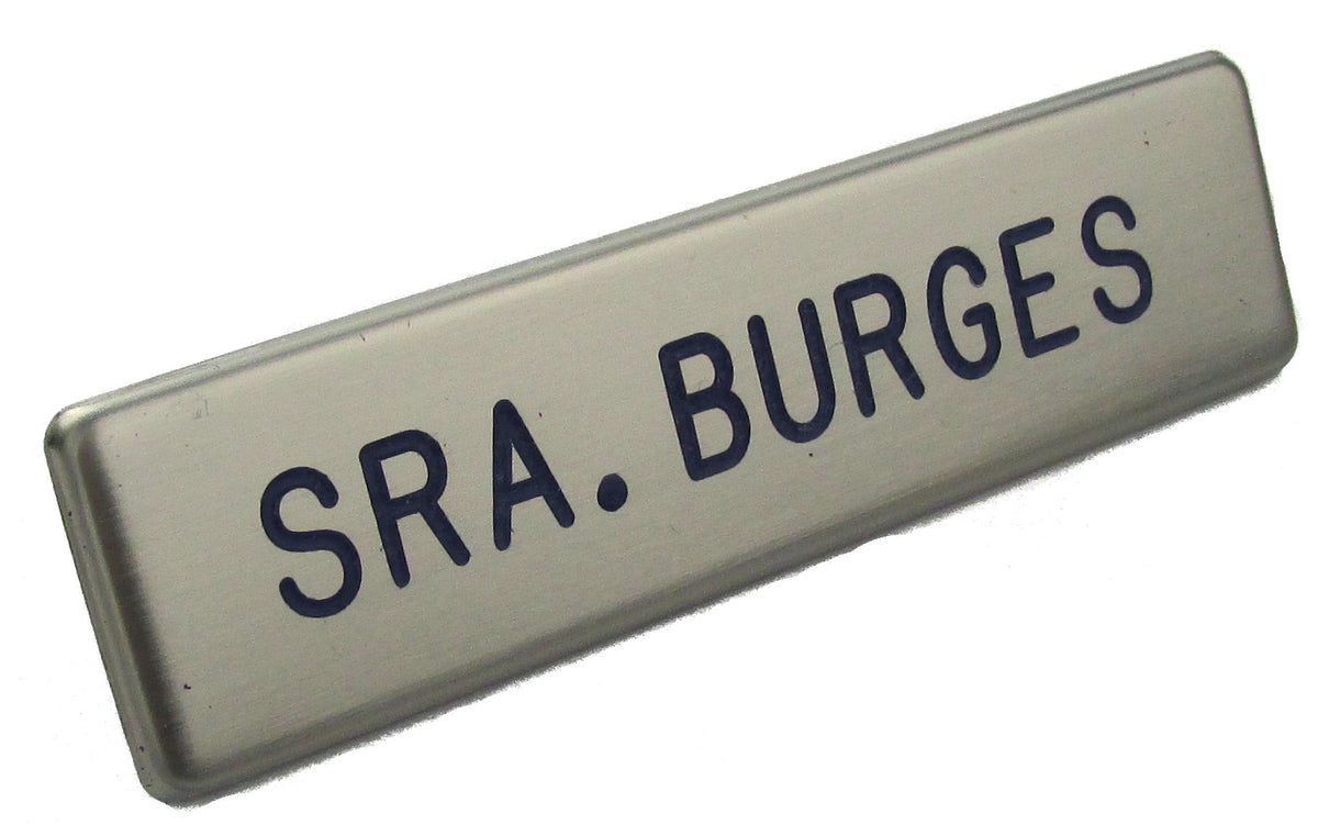 U.S. Air Force Service Dress Brushed Steel Name Tag