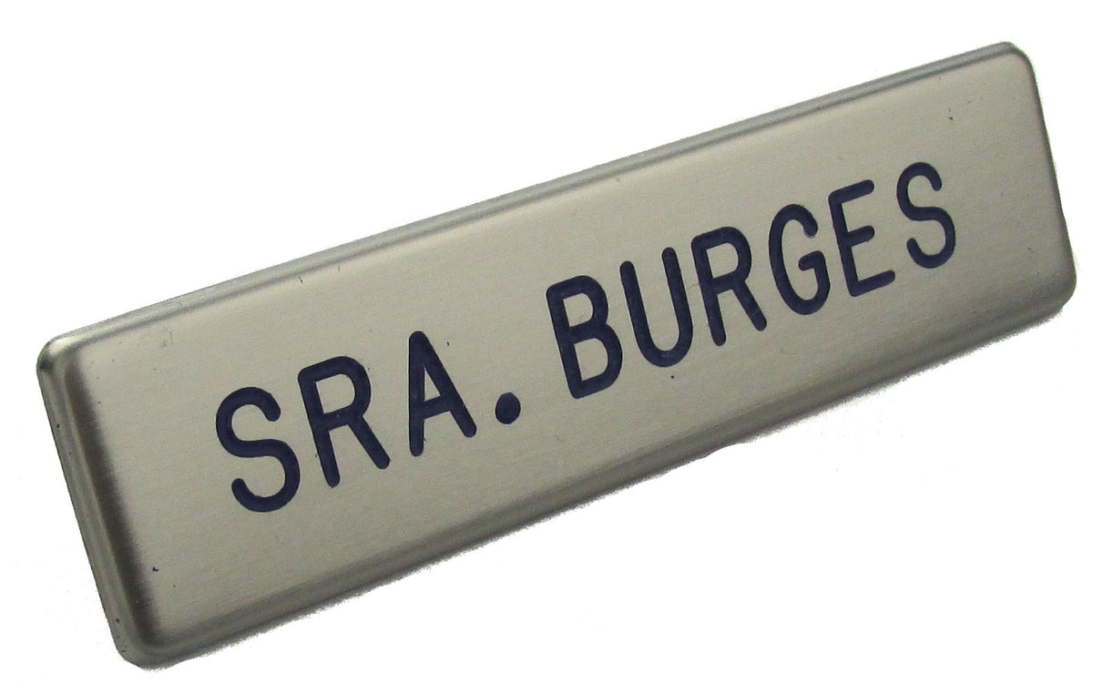 U.S. Air Force Service Dress Brushed Steel Name Plate