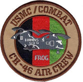 USMC Combat CH-46 Air Crew - Frog Afghanistan Patch