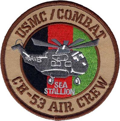 USMC Combat CH-53 Air Crew - Sea Stallion Afghanistan Patch