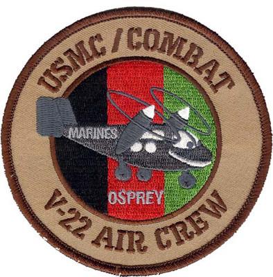 USMC Combat V-22 Air Crew - Osprey Afghanistan Patch