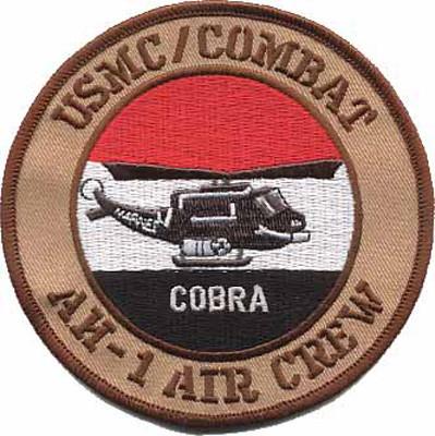USMC Combat AH-1 Air Crew - Cobra Iraq Patch