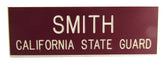 California State Guard Name Plate
