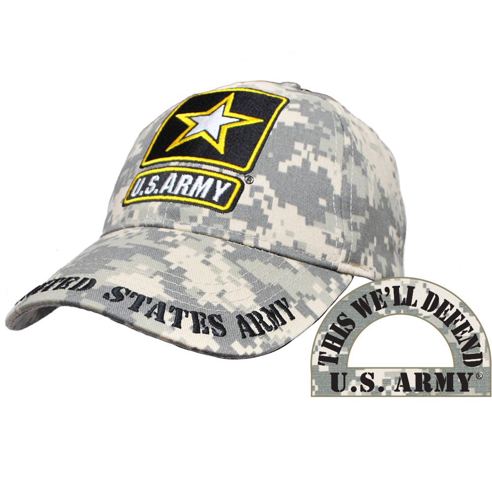 Army Star Ball Cap - ACU CAMO