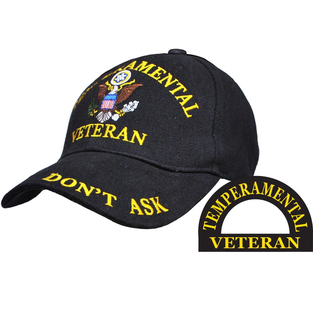 Tempermental Veteran Ball Cap - Don't Ask